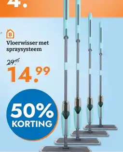 Blokker B vloerwisser met spraysysteem aanbieding