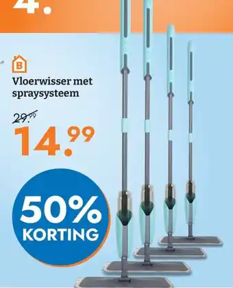 B vloerwisser met spraysysteem