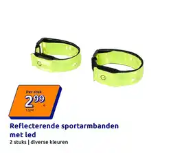Action Reflecterende sportarmbanden met led aanbieding