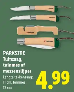 Lidl Parkside Tuinzaag, tuinmes of messenslijper aanbieding