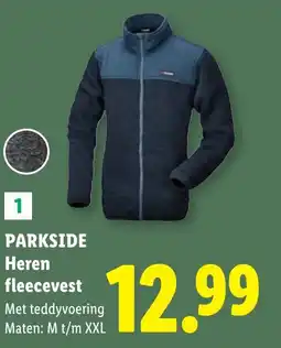 Lidl Parkside Heren fleecevest aanbieding