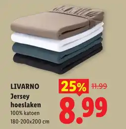 Lidl Livarno Jersey hoeslaken aanbieding