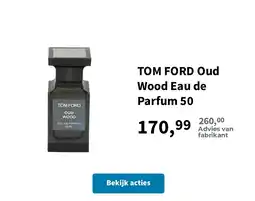 Plein.nl Tom Ford Oud Wood Eau de Parfum 50 aanbieding