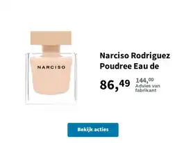 Plein.nl Narciso Rodriguez Poudree Eau de aanbieding