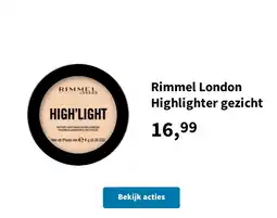 Plein.nl Rimmel London Highlighter gezicht aanbieding