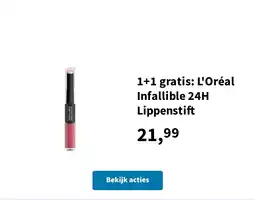 Plein.nl L'Oréal Infallible 24H Lippenstift aanbieding