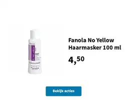 Plein.nl Fanola No Yellow Haarmasker aanbieding