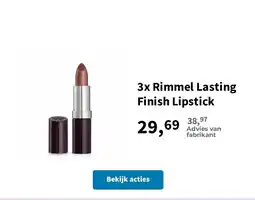 Plein.nl Rimmel Lasting Finish Lipstick aanbieding