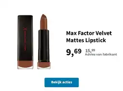 Plein.nl Max Factor Velvet Mattes Lipstick aanbieding