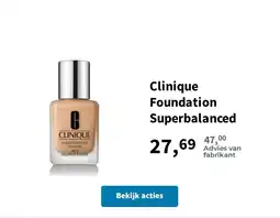 Plein.nl Clinique Foundation Superbalanced aanbieding