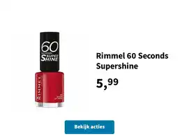 Plein.nl Rimmel 60 Seconds Supershine aanbieding