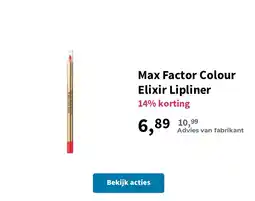 Plein.nl Max Factor Colour Elixir Lipliner aanbieding
