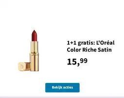 Plein.nl L'Oréal Color Riche Satin aanbieding