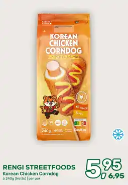 Amazing Oriëntal RENGI STREETFOODS Korean Chicken Corndog aanbieding