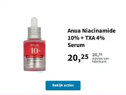 Plein.nl Anua Niacinamide 10% + TXA 4% Serum aanbieding
