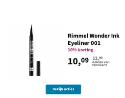Plein.nl Rimmel Wonder Ink Eyeliner 001 aanbieding