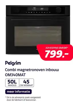 Electroworld Pelgrim Combi magnetronoven inbouw OM340MAT aanbieding