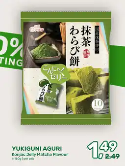 Amazing Oriëntal Yukiguni Aguri Konjac Jelly Matcha Flavour aanbieding