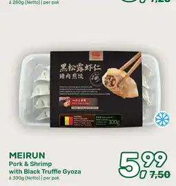 Amazing Oriëntal Meirun Pork & Shrimp with Black Truffle Gyoza aanbieding