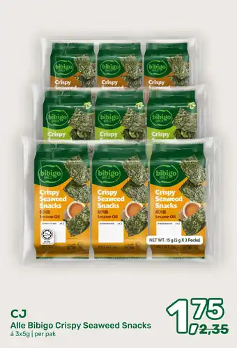 CJ Alle Bibigo Crispy Seaweed Snacks