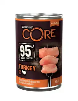 Pets Place Wellness Core Grain Free 95 - Natvoer - 400 g Kalkoen&Boerenkool aanbieding