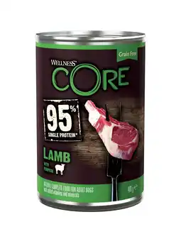 Pets Place Wellness Core Grain Free 95 - Natvoer - 400 g Lam&Pompoen aanbieding