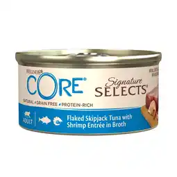 Pets Place Wellness Core Signature Selects Flaked - Natvoer - 79 g Tonijn&Garnaal aanbieding