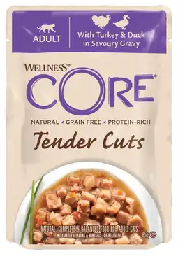 Pets Place Wellness Core Tender Cuts - Natvoer - 85 g Kalkoen&Eend aanbieding