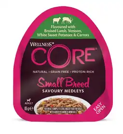 Pets Place Wellness Core Small Breed Savoury Medleys - Natvoer - 85 g Lam&Hert aanbieding