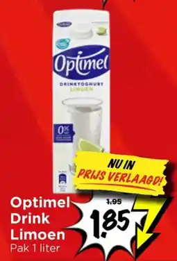 Vomar Voordeelmarkt Optimel Drink Limoen aanbieding