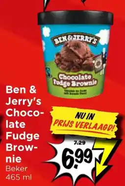 Vomar Voordeelmarkt Ben & Jerry's Chocolate Fudge Brownie aanbieding