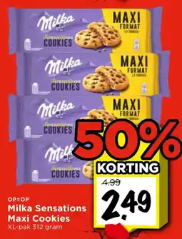Vomar Voordeelmarkt Milka Sensations Maxi Cookies aanbieding