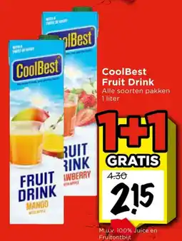 Vomar Voordeelmarkt CoolBest Fruit Drink aanbieding