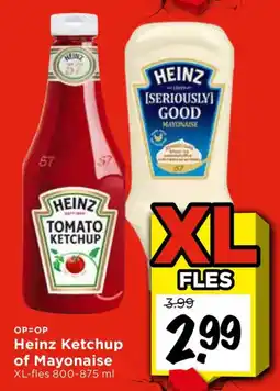 Vomar Voordeelmarkt Heinz Ketchup of Mayonaise aanbieding