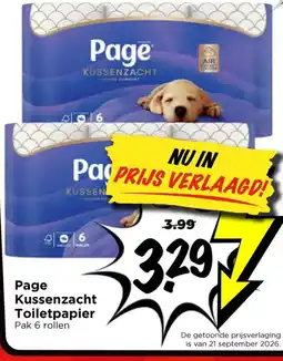 Vomar Voordeelmarkt Page Kussenzacht Toilet papier aanbieding