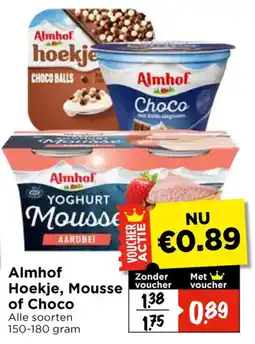 Vomar Voordeelmarkt Alle Almhof Hoekje, Mousse of Choco aanbieding