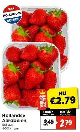 Vomar Voordeelmarkt Hollandse Aardbeien aanbieding