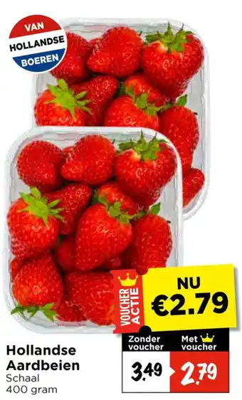 Vomar Voordeelmarkt Hollandse Aardbeien aanbieding