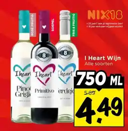 Vomar Voordeelmarkt Alle I Heart Wijn aanbieding