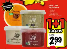Vomar Voordeelmarkt Alle Daily Chef Verse Soep aanbieding