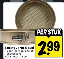 Vomar Voordeelmarkt Springvorm Goud aanbieding