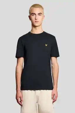 Wehkamp Lyle & Scott regular T-shirt donkerblauw aanbieding