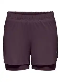 Wehkamp ONLY PLAY sportshort 2-in-1 paars aanbieding