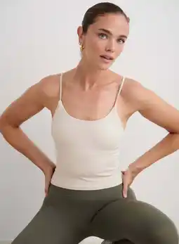 Wehkamp Aim'n Shape Seamless sporttop - zand aanbieding