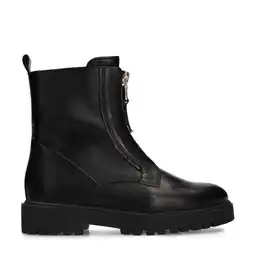 Wehkamp Manfield leren enkelboots zwart aanbieding