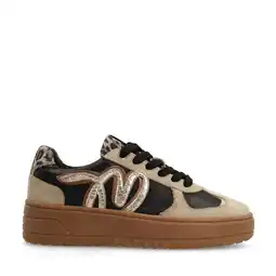 Wehkamp Manfield suède sneakers taupe aanbieding