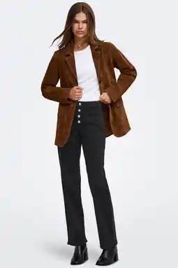 Wehkamp ONLY straight leg jeans - zwart aanbieding