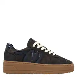 Wehkamp Manfield suède sneakers donkerblauw aanbieding