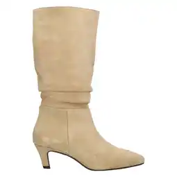Wehkamp Manfield suède laarzen met hak - beige aanbieding