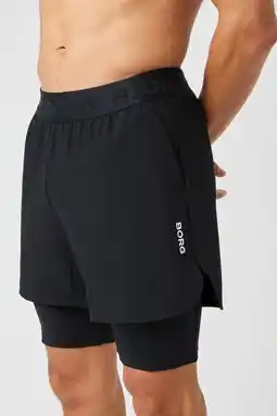 Wehkamp Björn Borg BORG 2-in-1 short - zwart aanbieding